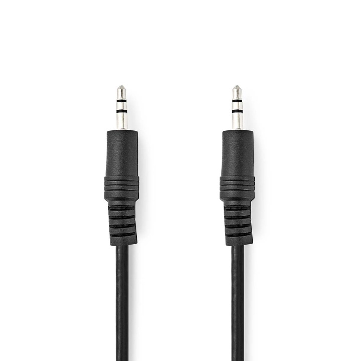 Nedis Stereo-Audiokabel | 3,5 mm Male | 3,5 mm Male | Vernikkeld | 3.00 m | Rond | Zwart | Envelop in de groep HOME ELECTRONICS / Audio & Beeld / Luidsprekers & accessoires / Accessoires bij TP E-commerce Nordic AB (C23730)