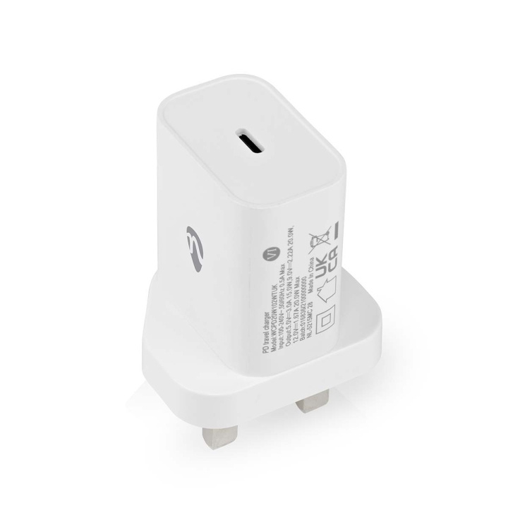 Nedis Oplader | 20 W | Snellaad functie | 1.67 / 2.22 / 3.0 A | Outputs: 1 | USB-C™ | Automatische Voltage Selectie in de groep HUISHOUDEN & TUIN / Elektriciteit & Verlichting / Reisadapters bij TP E-commerce Nordic AB (C23940)