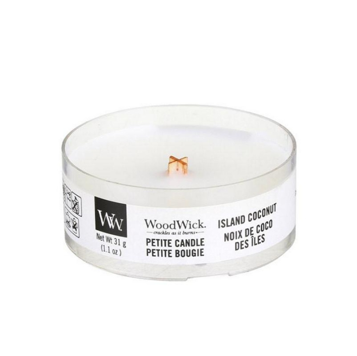 WoodWick Petite - Island Coconut in de groep BEAUTY & HEALTH / Geuren & Parfum / Overige geuren / Geurkaarsen bij TP E-commerce Nordic AB (C25956)