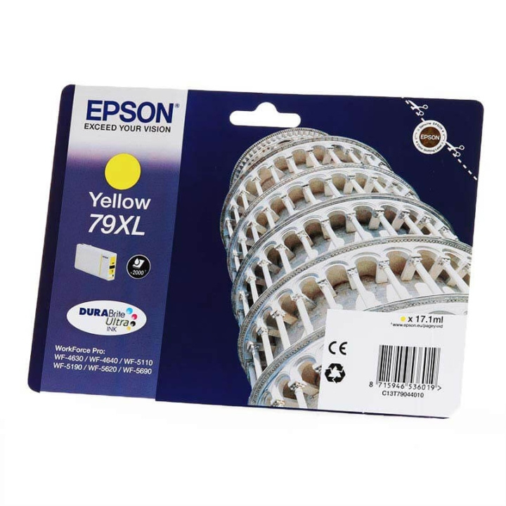 Ink C13T79044010 79XL Yellow, Tower of Pisa in de groep COMPUTERS & RANDAPPARATUUR / Printers & Accessoires / Inkt & Toner / Inktpatronen / Epson bij TP E-commerce Nordic AB (C26872)