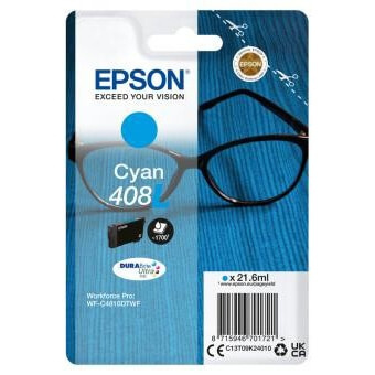 Ink C13T09K24010 408L Cyan, Glasses in de groep COMPUTERS & RANDAPPARATUUR / Printers & Accessoires / Inkt & Toner / Inktpatronen / Epson bij TP E-commerce Nordic AB (C26902)