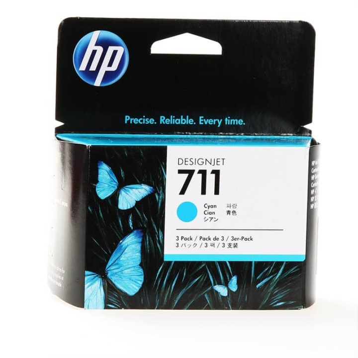 Ink CZ134A 711 Cyan 3-pack in de groep COMPUTERS & RANDAPPARATUUR / Printers & Accessoires / Inkt & Toner / Toner / HP bij TP E-commerce Nordic AB (C26973)