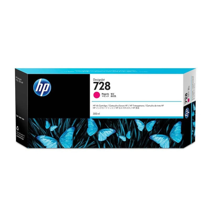 Ink F9K16A 728 Magenta 300ml in de groep COMPUTERS & RANDAPPARATUUR / Printers & Accessoires / Inkt & Toner / Toner / HP bij TP E-commerce Nordic AB (C27005)