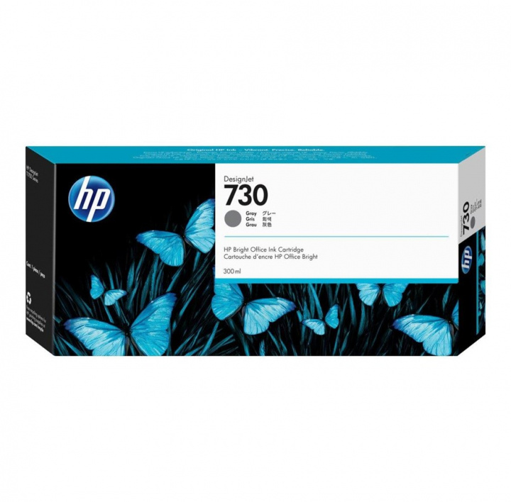 Ink P2V72A 730 Grey 300ml in de groep COMPUTERS & RANDAPPARATUUR / Printers & Accessoires / Inkt & Toner / Toner / HP bij TP E-commerce Nordic AB (C27034)