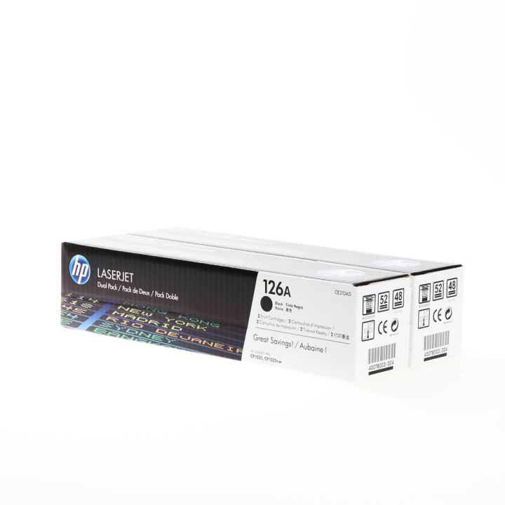 Toner CE310AD 126A Black, 2-pack in de groep COMPUTERS & RANDAPPARATUUR / Printers & Accessoires / Inkt & Toner / Toner / HP bij TP E-commerce Nordic AB (C27126)