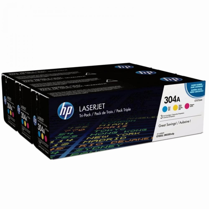 Toner CF372AM 304A Colour in de groep COMPUTERS & RANDAPPARATUUR / Printers & Accessoires / Inkt & Toner / Toner / HP bij TP E-commerce Nordic AB (C27240)