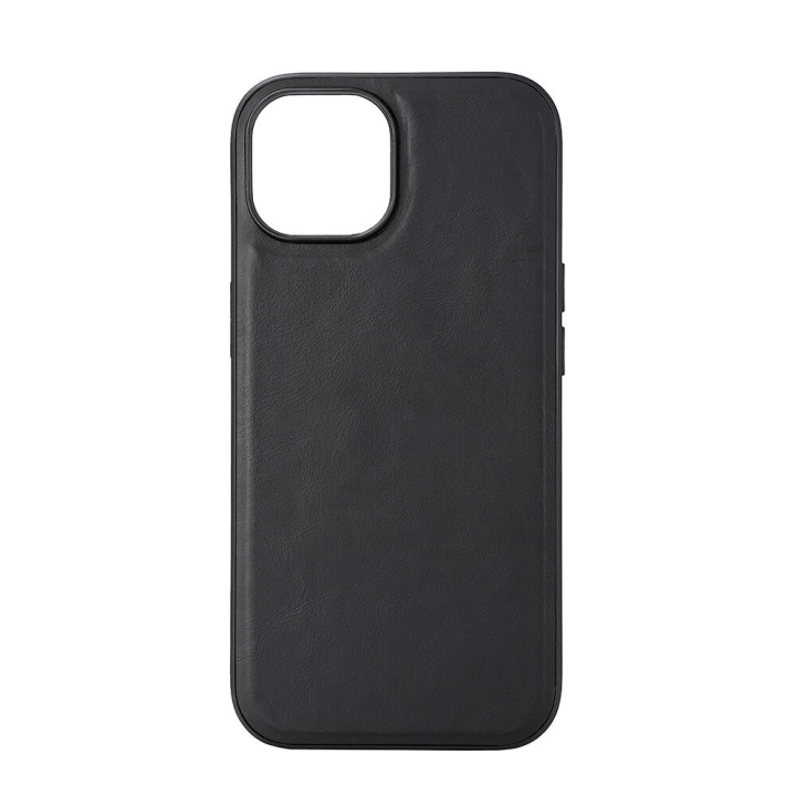 Phone Case Leather Magseries Black - iPhone 15 in de groep SMARTPHONE & TABLETS / Mobielbescherming / Apple / iPhone 15 bij TP E-commerce Nordic AB (C28559)