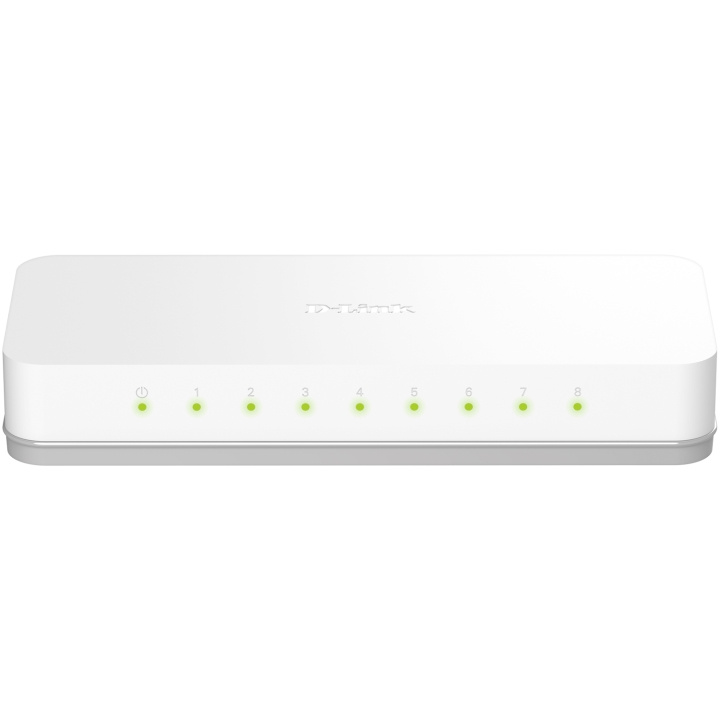 D-Link GO-SW-8E 8-Port Fast Ethernet Easy Desktop Switch in de groep COMPUTERS & RANDAPPARATUUR / Netwerk / Schakelaars bij TP E-commerce Nordic AB (C28778)