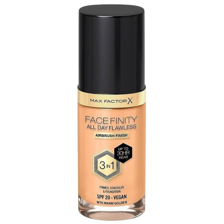 Max Factor Facefinity 3 In 1 Foundation 76 Warm Golden in de groep BEAUTY & HEALTH / Makeup / Make-up gezicht / Foundation bij TP E-commerce Nordic AB (C29103)