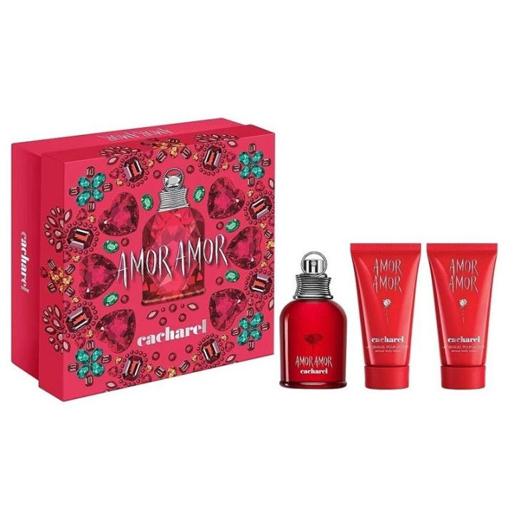 Cacharel Giftset Cacharel Amor Amor 50ml EDT Spray 2x 50ml Body Lotion in de groep BEAUTY & HEALTH / Cadeausets / Cadeausets voor haar bij TP E-commerce Nordic AB (C29229)