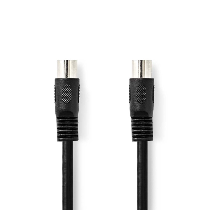 Nedis DIN-Audiokabel | DIN 5-Pins Male | DIN 5-Pins Male | Vernikkeld | 1.00 m | Rond | PVC | Zwart | Label in de groep HOME ELECTRONICS / Kabels & Adapters / Luidsprekerkabels bij TP E-commerce Nordic AB (C29269)