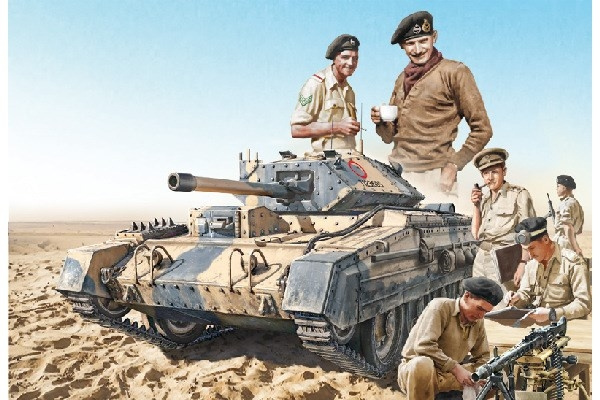 ITALERI 1:35 Crusader Mk.III & British Tank Crew in de groep SPORT, VRIJE TIJD & HOBBY / Hobby / Kunststof modellen / Militaire voertuigen (land) bij TP E-commerce Nordic AB (C29795)