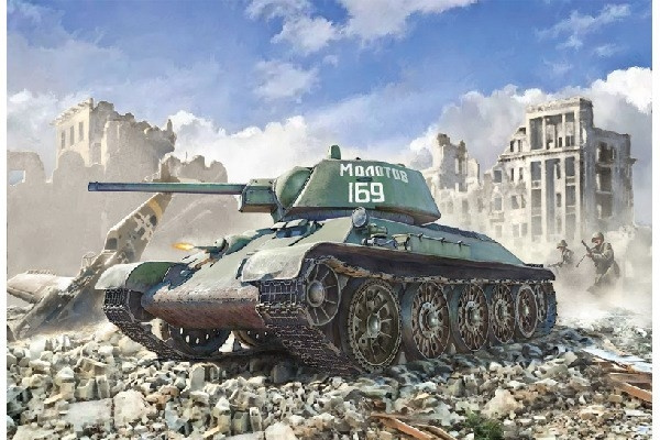 ITALERI 1:35 T-34/76 Model 1943 (premium edition) in de groep SPORT, VRIJE TIJD & HOBBY / Hobby / Kunststof modellen / Militaire voertuigen (land) bij TP E-commerce Nordic AB (C29800)