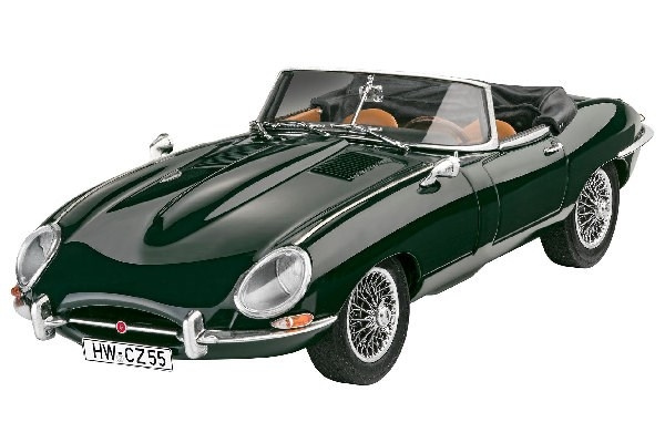 Revell Jaguar E-Type Roadster 1:24 in de groep SPORT, VRIJE TIJD & HOBBY / Hobby / Kunststof modellen / Auto\'s bij TP E-commerce Nordic AB (C29965)