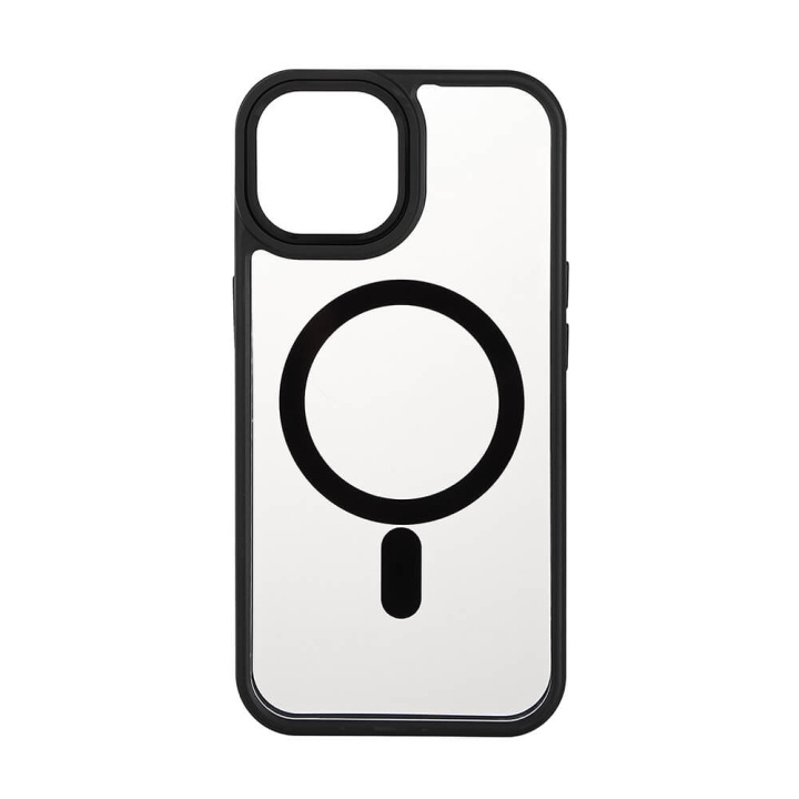 ONSALA Mobilskal Bumper MagSeries Black & Clear - iPhone 15 in de groep SMARTPHONE & TABLETS / Mobielbescherming / Apple / iPhone 15 bij TP E-commerce Nordic AB (C30283)