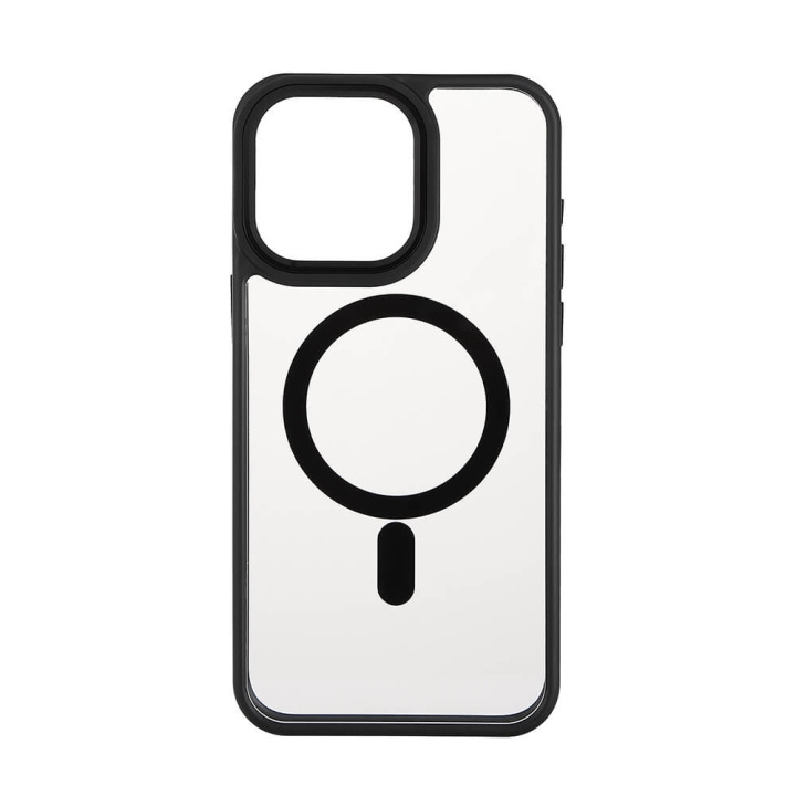 ONSALA Mobilskal Bumper MagSeries Black & Clear - iPhone 15 Pro Max in de groep SMARTPHONE & TABLETS / Mobielbescherming / Apple / iPhone 15 bij TP E-commerce Nordic AB (C30286)