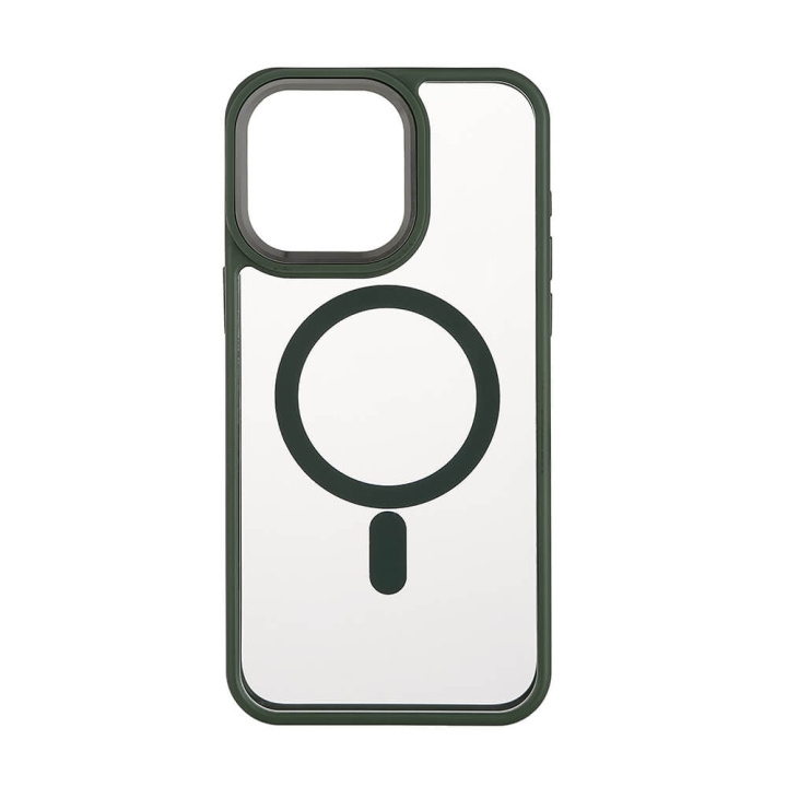 ONSALA Mobilskal Bumper MagSeries Green & Clear - iPhone 15 Pro Max in de groep SMARTPHONE & TABLETS / Mobielbescherming / Apple / iPhone 15 bij TP E-commerce Nordic AB (C30290)