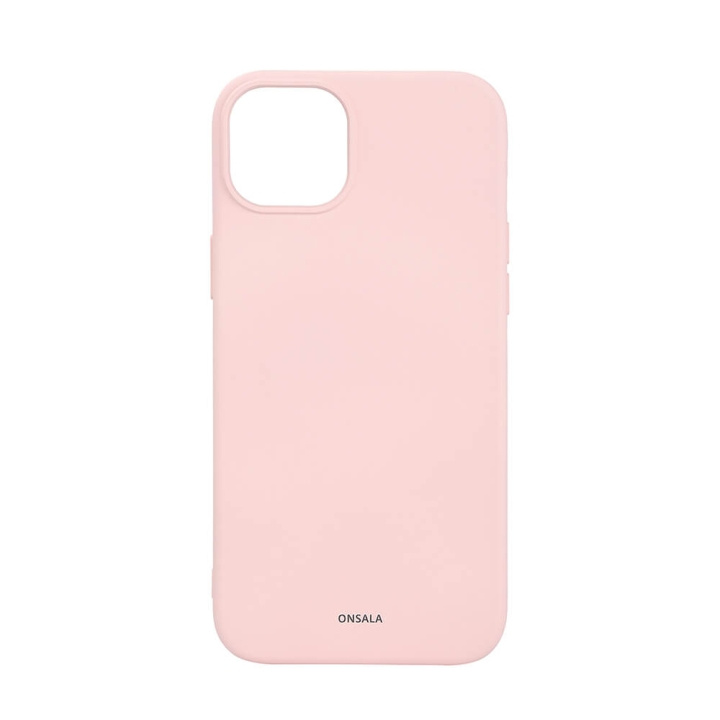 ONSALA Mobilskal med Silikonkänsla MagSeries Chalk Pink - iPhone 15 Plus in de groep SMARTPHONE & TABLETS / Mobielbescherming / Apple / iPhone 15 bij TP E-commerce Nordic AB (C30366)