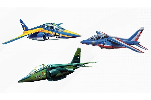 Revell Alha Jet, 50th Anniversary 1:144 in de groep SPORT, VRIJE TIJD & HOBBY / Hobby / Kunststof modellen / Vliegtuigen/helikopters bij TP E-commerce Nordic AB (C30558)