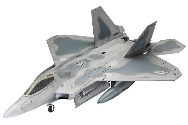 Revell Lockheed Martin F-22A Raptor 1:72 in de groep SPORT, VRIJE TIJD & HOBBY / Hobby / Kunststof modellen / Vliegtuigen/helikopters bij TP E-commerce Nordic AB (C30565)