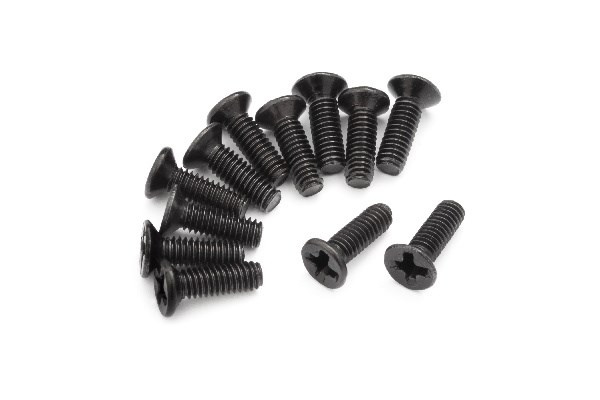 BLACKZON Countersunk Screws KM2.5*8 in de groep SPEELGOED, KINDER- & BABYPRODUCTEN / Op afstand bestuurbaar / Reserveonderdelen & Extra accessoires / Blackzon bij TP E-commerce Nordic AB (C30746)