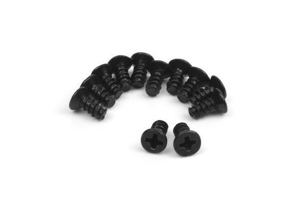 BLACKZON Countersunk Self Tapping Screws 6x6mm (12pcs) in de groep SPEELGOED, KINDER- & BABYPRODUCTEN / Op afstand bestuurbaar / Reserveonderdelen & Extra accessoires / Blackzon bij TP E-commerce Nordic AB (C30810)