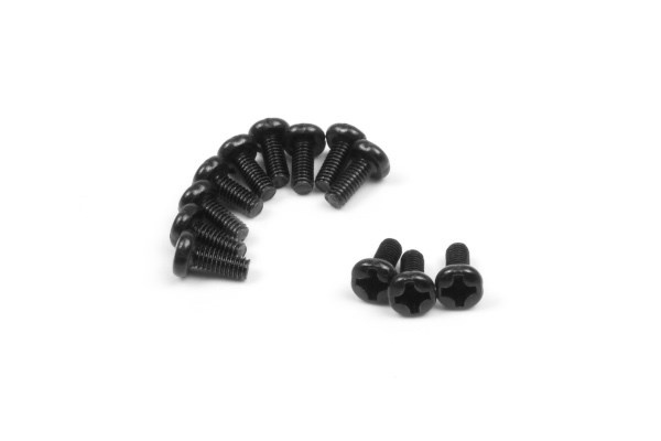 BLACKZON Pan Head Screws 2.5x6mm (12pcs) in de groep SPEELGOED, KINDER- & BABYPRODUCTEN / Op afstand bestuurbaar / Reserveonderdelen & Extra accessoires / Blackzon bij TP E-commerce Nordic AB (C30812)