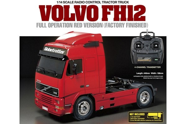 TAMIYA 1:14 R/C Full Option - Volvo FH12 Red in de groep SPEELGOED, KINDER- & BABYPRODUCTEN / Op afstand bestuurbaar / Afstand bestuurbare auto\'s bij TP E-commerce Nordic AB (C31544)