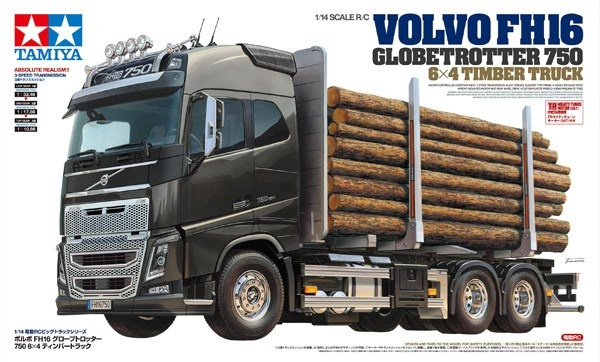 TAMIYA 1:14 R/C Volvo FH16 Globetrotter 750 6x4 Timber Tr in de groep SPEELGOED, KINDER- & BABYPRODUCTEN / Op afstand bestuurbaar / Afstand bestuurbare auto\'s bij TP E-commerce Nordic AB (C31568)