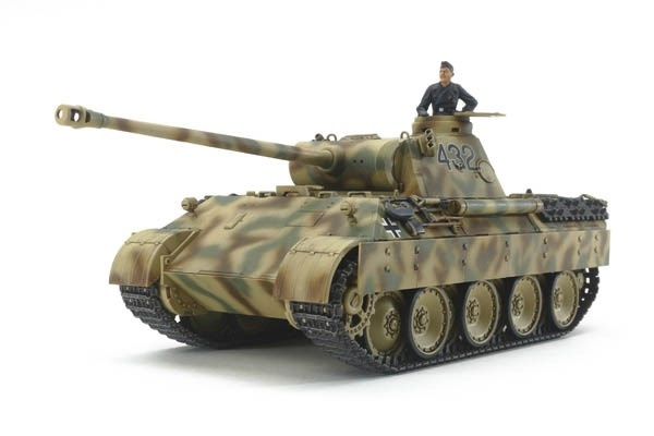 TAMIYA 1:48 German Tank Panther Ausf.D in de groep SPORT, VRIJE TIJD & HOBBY / Hobby / Kunststof modellen / Militaire voertuigen (land) bij TP E-commerce Nordic AB (C31575)