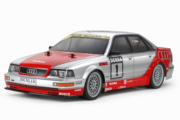 TAMIYA 1/10 R/C 1992 Audi V8 Touring (TT-02) / NO ESC in de groep SPEELGOED, KINDER- & BABYPRODUCTEN / Op afstand bestuurbaar / Afstand bestuurbare auto\'s bij TP E-commerce Nordic AB (C31617)