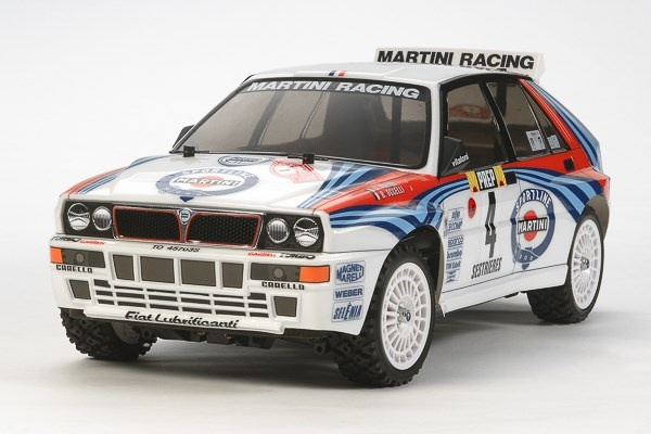 TAMIYA 1/10 R/C Lancia Delta (TT-02) / NO ESC in de groep SPEELGOED, KINDER- & BABYPRODUCTEN / Op afstand bestuurbaar / Afstand bestuurbare auto\'s bij TP E-commerce Nordic AB (C31633)