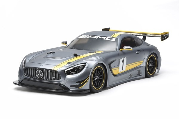 TAMIYA 1/10 R/C Mercedes-AMG GT3 (TT-02) / NO ESC in de groep SPEELGOED, KINDER- & BABYPRODUCTEN / Op afstand bestuurbaar / Afstand bestuurbare auto\'s bij TP E-commerce Nordic AB (C31644)