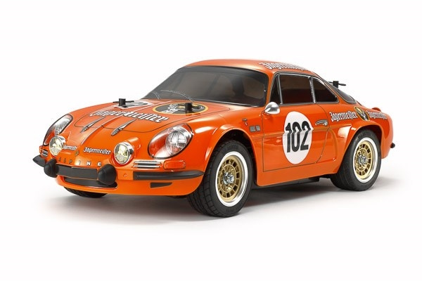 TAMIYA 1/10 R/C Alpine A110 Jägermeister 1973 (M-06) in de groep SPEELGOED, KINDER- & BABYPRODUCTEN / Op afstand bestuurbaar / Afstand bestuurbare auto\'s bij TP E-commerce Nordic AB (C31692)