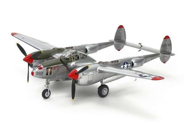 TAMIYA 1/48 Lockheed® P-38®J Lightning® in de groep SPORT, VRIJE TIJD & HOBBY / Hobby / Kunststof modellen / Vliegtuigen/helikopters bij TP E-commerce Nordic AB (C31693)