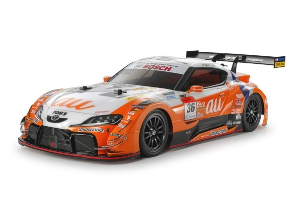 TAMIYA 1/10 R/C au TOM\'S GR Supra (TT-02) in de groep SPEELGOED, KINDER- & BABYPRODUCTEN / Op afstand bestuurbaar / Afstand bestuurbare auto\'s bij TP E-commerce Nordic AB (C31698)