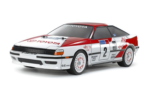 TAMIYA 1/10 R/C Toyota Celica GT-Four (ST165) (TT-02) in de groep SPEELGOED, KINDER- & BABYPRODUCTEN / Op afstand bestuurbaar / Afstand bestuurbare auto\'s bij TP E-commerce Nordic AB (C31721)