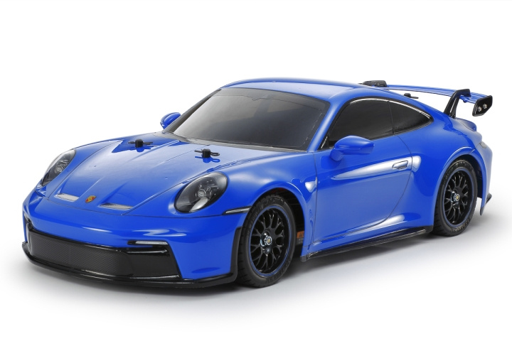 TAMIYA 1/10 R/C Porsche 911 GT3 (992) (TT-02) in de groep SPEELGOED, KINDER- & BABYPRODUCTEN / Op afstand bestuurbaar / Afstand bestuurbare auto\'s bij TP E-commerce Nordic AB (C31734)