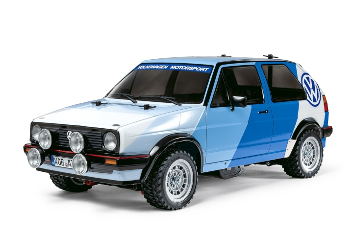 TAMIYA 1/10 R/C Volkswagen Golf A2 Rally (MF-01X) in de groep SPEELGOED, KINDER- & BABYPRODUCTEN / Op afstand bestuurbaar / Afstand bestuurbare auto\'s bij TP E-commerce Nordic AB (C31735)