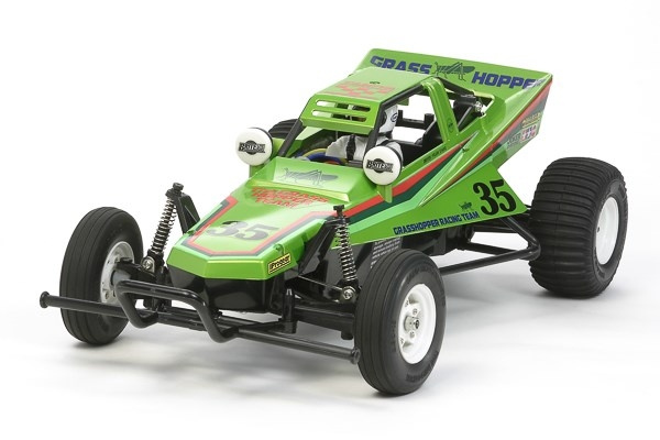 TAMIYA 1/10 R/C The Grasshopper Candy Green Edition in de groep SPEELGOED, KINDER- & BABYPRODUCTEN / Op afstand bestuurbaar / Afstand bestuurbare auto\'s bij TP E-commerce Nordic AB (C31742)