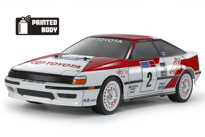 TAMIYA 1/10 R/C Toyota Celica GT-Four (ST165) (PB) TT-02 in de groep SPEELGOED, KINDER- & BABYPRODUCTEN / Op afstand bestuurbaar / Afstand bestuurbare auto\'s bij TP E-commerce Nordic AB (C31814)