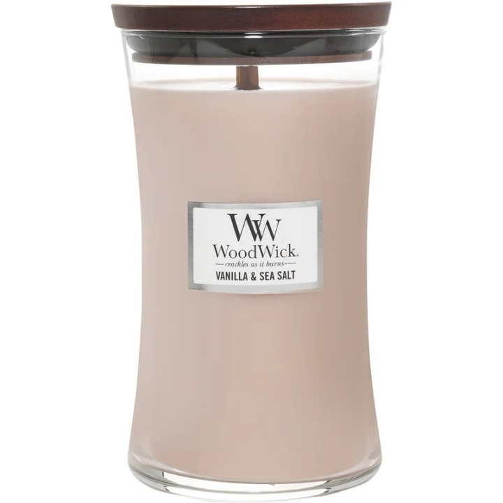 WoodWick Large - Vanilla & Sea Salt in de groep BEAUTY & HEALTH / Geuren & Parfum / Overige geuren / Geurkaarsen bij TP E-commerce Nordic AB (C32513)