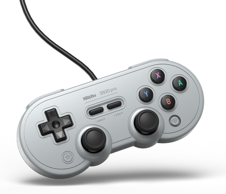 8BitDo SN30 Pro USB Game Controller, Grey, Switch / PC in de groep HOME ELECTRONICS / Spelconsoles en accessoires / Nintendo Switch / Accessoires bij TP E-commerce Nordic AB (C33315)