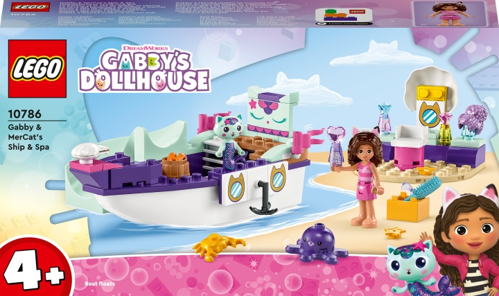 LEGO Gabbyn nukketalo 10786 - Gabby & MerCat\'s Ship & Spa in de groep SPEELGOED, KINDER- & BABYPRODUCTEN / Speelgoed / Bouwspeelgoed / Lego bij TP E-commerce Nordic AB (C33460)