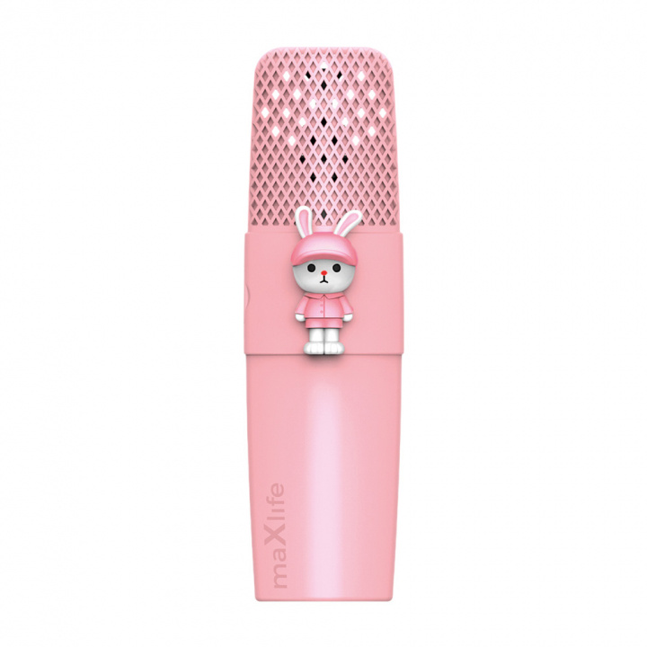 Maxlife Animal MXBM-500 - Bluetooth Karaoke-Mikrofon med högtalare, Rosa in de groep HOME ELECTRONICS / Audio & Beeld / Handmicrofoons bij TP E-commerce Nordic AB (C33686)