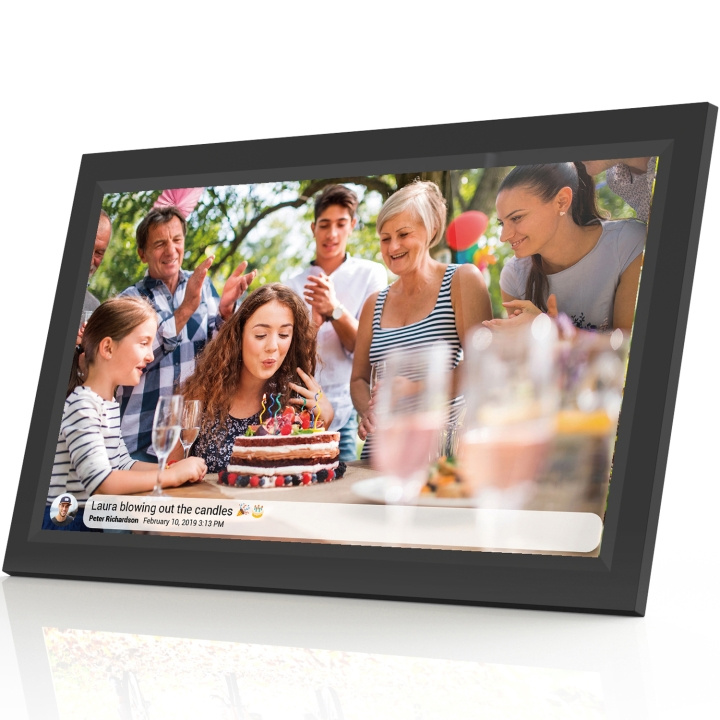 DENVER 15.6” FULL HD digital Wi-Fi photoframe with FRAMEO photo software Black in de groep HOME ELECTRONICS / Audio & Beeld / Digitale fotolijst bij TP E-commerce Nordic AB (C33843)