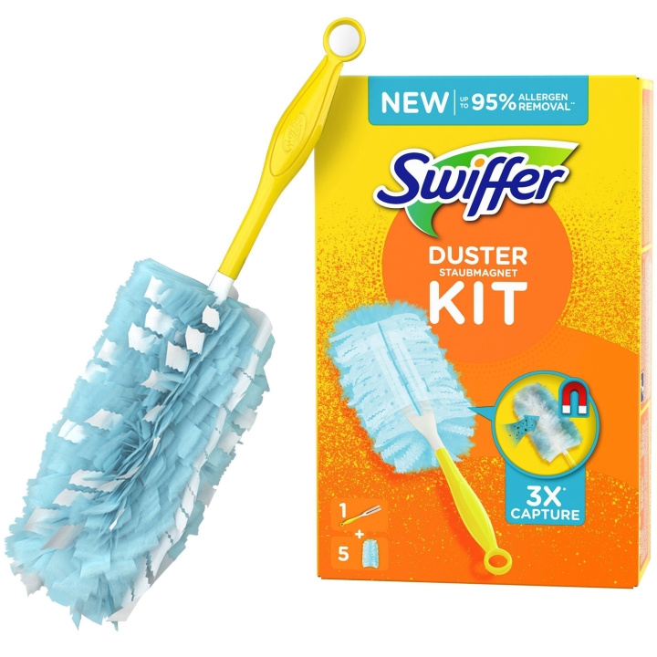 Swiffer Duster Kit 1 Handtag + 5 Refiller in de groep HUISHOUDEN & TUIN / Schoonmaakproducten / Overige schoonmaakaccessoires bij TP E-commerce Nordic AB (C33878)