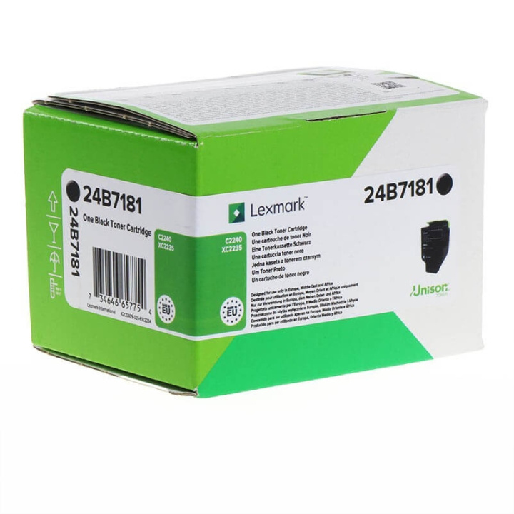 Lexmark Toner 24B7181 Svart, Return in de groep COMPUTERS & RANDAPPARATUUR / Printers & Accessoires / Inkt & Toner / Toner / Lexmark bij TP E-commerce Nordic AB (C36651)