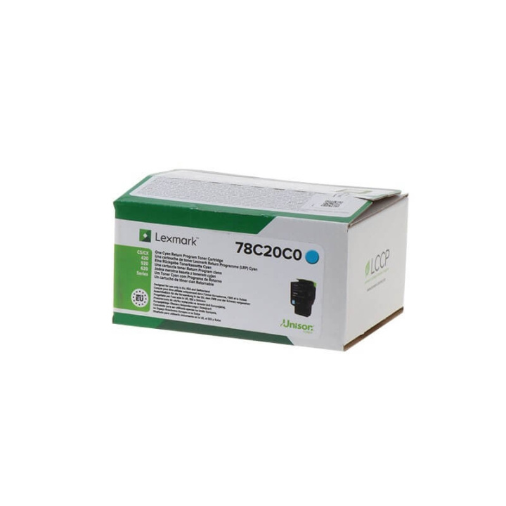 Lexmark Toner 78C20C0 Cyan, Return in de groep COMPUTERS & RANDAPPARATUUR / Printers & Accessoires / Inkt & Toner / Toner / Lexmark bij TP E-commerce Nordic AB (C36721)