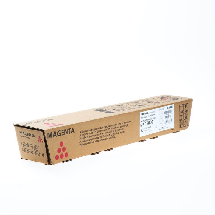 Ricoh Toner 842032 MP C3000 Magenta in de groep COMPUTERS & RANDAPPARATUUR / Printers & Accessoires / Inkt & Toner / Toner / Ricoh bij TP E-commerce Nordic AB (C37015)